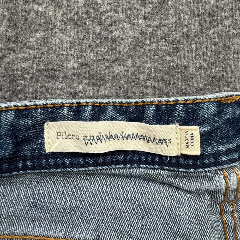 Anthropologie Pilcro Letterpress Slim Boyfriend Jeans Women 27 Fit 32x27 - Picture 12 of 16
